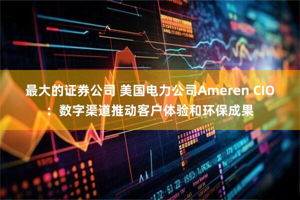 最大的证券公司 美国电力公司Ameren CIO：数字渠道推动客户体验和环保成果